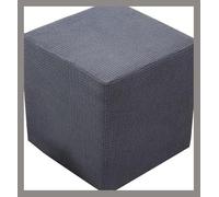 uyeoco Housse de Pouf Lavable, Housse de Protection pour Repose-Pieds Carré Extensible, Couverture de Tabouret de Canapé Élastique, pour Salon Chambre (Color : A, Size : 40x40cm)