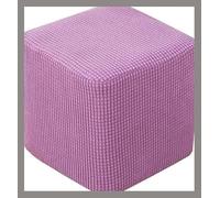 uyeoco Housse de Pouf Lavable, Housse de Protection pour Repose-Pieds Carré Extensible, Couverture de Tabouret de Canapé Élastique, pour Salon Chambre (Color : G, Size : 35X35CM)