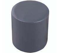 uyeoco Housse de Pouf Ottomane Rond Imperméable - 40x35/31x38/40x40/45x45/90x90cm, Housse de Protection en PU Cuir Doux avec Fond Élastique, Housse Repose Pied Facile à Nettoyer(Color 1,W31xH38cm)