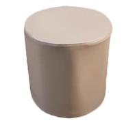 uyeoco Housse de Pouf Ottomane Rond Imperméable - 40x35/31x38/40x40/45x45/90x90cm, Housse de Protection en PU Cuir Doux avec Fond Élastique, Housse Repose Pied Facile à Nettoyer(Color 12,W45xH45cm)