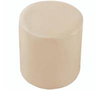 uyeoco Housse de Pouf Ottomane Rond Imperméable - 40x35/31x38/40x40/45x45/90x90cm, Housse de Protection en PU Cuir Doux avec Fond Élastique, Housse Repose Pied Facile à Nettoyer(Color 4,W40xH35cm)