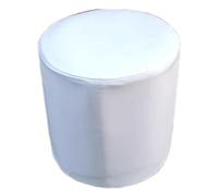 uyeoco Housse de Pouf Ottomane Rond Imperméable - 40x35/31x38/40x40/45x45/90x90cm, Housse de Protection en PU Cuir Doux avec Fond Élastique, Housse Repose Pied Facile à Nettoyer(Color 10,W40xH40cm)