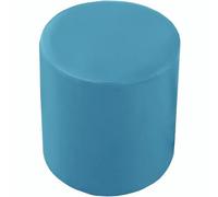 uyeoco Housse de Pouf Ottomane Rond Imperméable - 40x35/31x38/40x40/45x45/90x90cm, Housse de Protection en PU Cuir Doux avec Fond Élastique, Housse Repose Pied Facile à Nettoyer(Color 5,W35xH30cm)