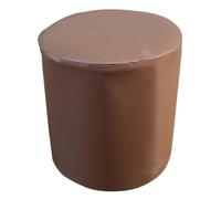 uyeoco Housse de Pouf Ottomane Rond Imperméable - 40x35/31x38/40x40/45x45/90x90cm, Housse de Protection en PU Cuir Doux avec Fond Élastique, Housse Repose Pied Facile à Nettoyer(Color 8,W60xH45cm)