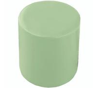 uyeoco Housse de Pouf Ottomane Rond Imperméable - 40x35/31x38/40x40/45x45/90x90cm, Housse de Protection en PU Cuir Doux avec Fond Élastique, Housse Repose Pied Facile à Nettoyer(Color 6,W40xH35cm)