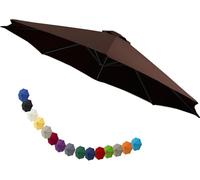 uyeoco Housse de Rechange pour Parasol 200cm 250cm 270cm 300cm Toile Parasol d'extérieur À 6 Baleines Auvent de Rechange pour Parasol de Terrasse Tissu de Polyester(@3,2M 6.5ft/6 ribs)