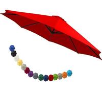 uyeoco Housse de Rechange pour Parasol Extérieur 200-300cm - Toile à 6 Baleines en Polyester pour Terrasse (7,2M 6.5ft/6 Ribs)