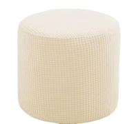 uyeoco Housse Ottomane Rond, Housses de Pouf Extensible, Rond Housse de Repose-Pieds, Protecteur de Meubles Housse(F4,40x40cm)
