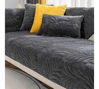 uyeoco Housses de Canape/Couvre Canape d'angle 3/2 Places Gris Protège Canapé Griffure Chat Chien Couverture de Canape avec Accoudoirs Antidérapant Protecteur Canapé (Color : E, Size : 70x70cm 1pc)