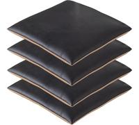 uyeoco Lot de 1/2/4 Galette de Chaise Déhoussable 40x40/45x45/50x50cm, Coussin de Chaise de Bureau Carré, Coussin pour Chaise de Salle à Mange,Lavable, Antidérapant(Color 4,4PCS_50X50CM(19X19IN))