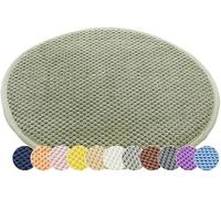 uyeoco Lot de 4/2/1Galette de Chaise Ronde Coussin de Siège avec Boucle élastique，Coussin de Tabouret Rond antidérapant Coussin de Chaise pour Salle à Manger/Voiture/Canapé/Jardin(E9,4_40X40CM)