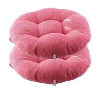 uyeoco Lot de 4/2 Coussins De Siège De Chaise Bureau avec Attaches 32/40/45cm Coussin De Chaise Rond pour Tabouret De Bar De Bistrot Chaises De Salle À Manger(Color 7,2PCS_32X32CM/12X12IN)