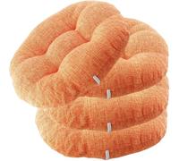 uyeoco Lot de 4/2 Coussins De Siège De Chaise Bureau avec Attaches 32/40/45cm Coussin De Chaise Rond pour Tabouret De Bar De Bistrot Chaises De Salle À Manger(Color 6,4PCS_32X32CM/12X12IN)