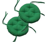 uyeoco Set de 4/2/1 Pièces Galette de Chaise Ronde 35cm/40cm/50cm/45cm Exterieur Intérieur Coussin de Chaise Décoration Jardin Terrasse Patio(E9,2PCS 35x35X6cm)