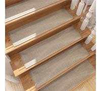 uyeoco Tapis d'escalier, en Caoutchouc, 75x20cm résistants aux intempéries et antidérapants, pour l'extérieur, Tapis d'escalier, antidérapant(Light Coffee Color)