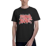 UYETSGDFG Morbid Metal Band Angel Chemise pour homme - T-shirt graphique de musique Heavy Metal, chemise décontractée à manches courtes en coton pour concerts et usage quotidien, In-3, 3XL