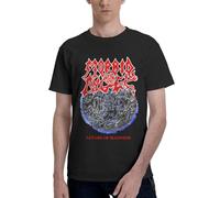 UYETSGDFG Morbid Metal Band Angel Chemise pour homme - T-shirt graphique de musique Heavy Metal, chemise décontractée à manches courtes en coton pour concerts et usage quotidien, In-17, 3XL