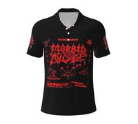 UYETSGDFG Morbid Metal Band Angel Polo pour homme - Polo classique Death Metal Band - Chemise décontractée à manches courtes pour amateur de musique Cadeau, A-11., XXL