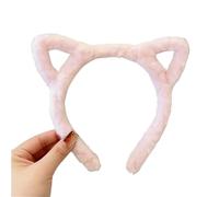 UYFRD Bandeau Lolita avec oreilles de chat en peluche pour filles - Serre-tête en fourrure de dessin animé pour femme - Cosplay - Accessoires pour cheveux coréens (rose)
