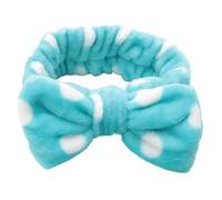 UYFRD Bandeaux élastiques à nœud doux pour le spa, le yoga, la couleur unie en polaire corail, accessoires de maquillage pour femmes (A2)