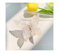 UYFRD Lot de 2 pinces à cheveux papillon rétro françaises - Accessoires pour cheveux - Pinces à cheveux enroulées - Outils de coiffure pour femme (blanc)