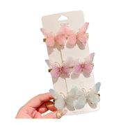 UYFRD Lot de 24 barrettes à cheveux colorées en forme de papillon pour fille - Ornement de cheveux - Arc-en-ciel - Accessoires pour cheveux tendance (A, 24 pièces)