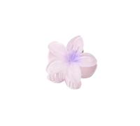 UYFRD Lot de 3 petites pinces à cheveux en forme de fleur de 4 cm - Couleur bonbon - En acrylique - Antidérapantes - Pour queue de cheval - Pour filles (violet clair)