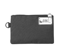 UYFRD Porte-monnaie verrouillable pour pièces de monnaie, passeport, cartes de crédit, petit portefeuille, Noir , 2 pièces