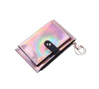 UYFRD Portefeuille holographique laser pour femmes petit sac à main femme pochette femme portefeuilles porte-monnaie portfel poche téléphone poche carteras, rose, Taille unique