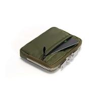UYFRD Portefeuille pour hommes et filles, sac de rangement pour cartes de crédit, organiseur de cartes bancaires à fermeture éclair, Vert, Taille unique