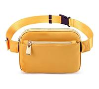 UYFRD Sac à bandoulière tendance unisexe léger et imperméable à la mode pour la poitrine, la taille, le shopping, les voyages, jaune, Taille unique
