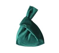 UYFRD Sac à main en velours doux pour femme, style japonais, simple, décontracté, couleur unie, nœud, petite pochette de rangement tendance pour maquillage, espèces, cartes, Vert, Taille unique
