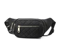 UYFRD Sac banane en nylon imperméable pour femme - Sac banane tendance pour femme, Noir , Taille unique