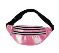 UYFRD Sac banane hologramme laser PU plage voyage banane hanche banane banane sac banane banane sac banane sac banane sac banane sac banane sac banane sac pour filles, rose foncé, Taille unique