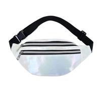 UYFRD Sac banane hologramme laser PU plage voyage banane hanche banane banane sac banane banane sac banane sac banane sac banane sac banane sac banane sac pour filles, blanc, Taille unique