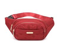 UYFRD Sac banane pour femme en tissu Oxford imperméable Sac banane banane Sac banane, Rouge B., Taille unique