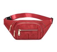 UYFRD Sac banane pour femme en tissu Oxford imperméable Sac banane banane Sac banane, Rouge, Taille unique