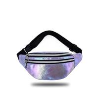 UYFRD Sac banane unisexe pour homme et femme Argenté, style 1, Taille unique