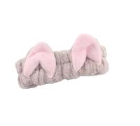 UYFRD Serre-tête avec oreilles de chat mignonnes pour femmes et filles, bandeau de spa en polaire corail, accessoire de maquillage pour le visage, soins de la peau (kaki)