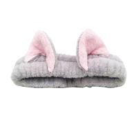UYFRD Serre-tête avec oreilles de chat mignonnes pour femmes et filles, bandeau de spa en polaire corail, bandeau de maquillage pour lavage du visage, accessoires pour cheveux de soins de la peau