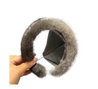 UYFRD Serre-tête d'hiver de luxe pour femme - Cadeau tendance - Gris foncé