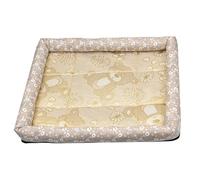 UYFRD Tapis d'été rafraîchissant pour chien et chat - Tapis de glace pour chien et chat - En soie glacée (kaki, M)