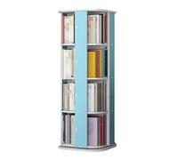 UYHBCNQD Bibliothèque à 4 niveaux rotative à 360° - Bibliothèque nordique multicouche - Étagère de luxe au sol - Coin d'étude