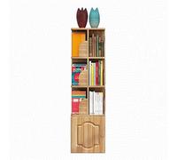 UYHBCNQD Bibliothèque tour en bois multicouche - Étagère de présentation au sol pour la maison et le bureau - Étagère rotative - Coin d'étude