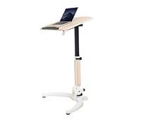 UYHBCNQD Bureau debout à roulettes pour ordinateur portable, table de lit, chariot de bureau mobile réglable en hauteur, robuste et ergonomique, support d'ordinateur roulant pour un usage domestique