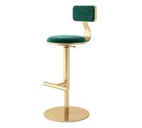 UYHBCNQD Chaises de bar hautes en velours avec dossier de 65 à 80 cm, hauteur réglable, tabouret de comptoir pivotant, charge de 200 kg, chaise de salle à manger