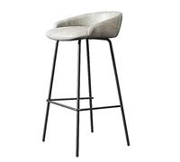 UYHBCNQD Chaises de bar modernes de 65 cm avec coussins en cuir synthétique et pieds en métal, tabourets de bar pouvant supporter 150 kg