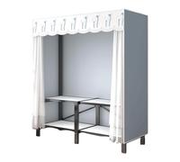 UYHBCNQD Organisateurs de placard Armoire portable Armoire de rangement pour vêtements Armoire à vêtements Structure en acier Armoire de rangement Placard à vêtements Spacieux