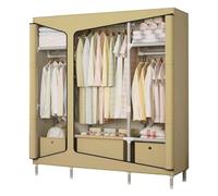 UYHBCNQD Organisateurs de placard empilables, porte-vêtements spacieux, armoire de rangement simple et polyvalente, armoire temporaire en tissu, porte-vêtements spacieux