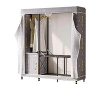 UYHBCNQD Organisateurs de placard pliables avec fermeture éclair, rideau de porte, vêtements, armoire, chambre à coucher, armoire de rangement, montage rapide, spacieuse